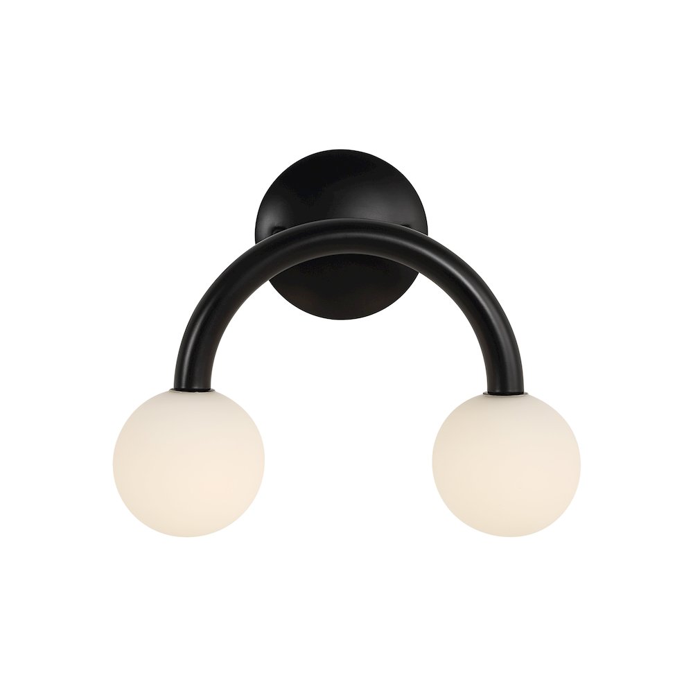 Santo 10.5" Height Wall Sconces, Matte Black. Picture 5