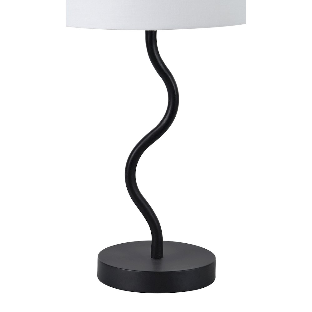Mayssa 19.75" Length Table Lamp, Matte Black. Picture 3