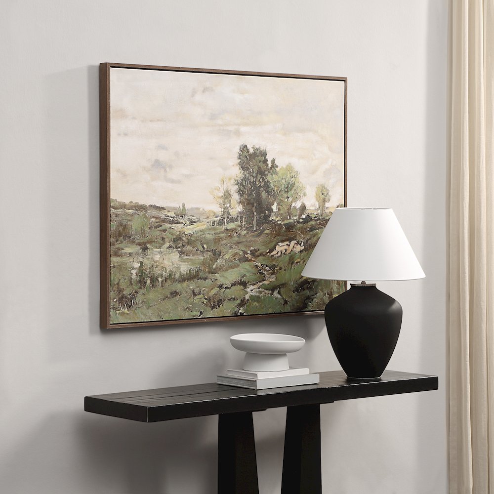 Nature 40" H x 50" W Canvas Art, Green. Picture 2