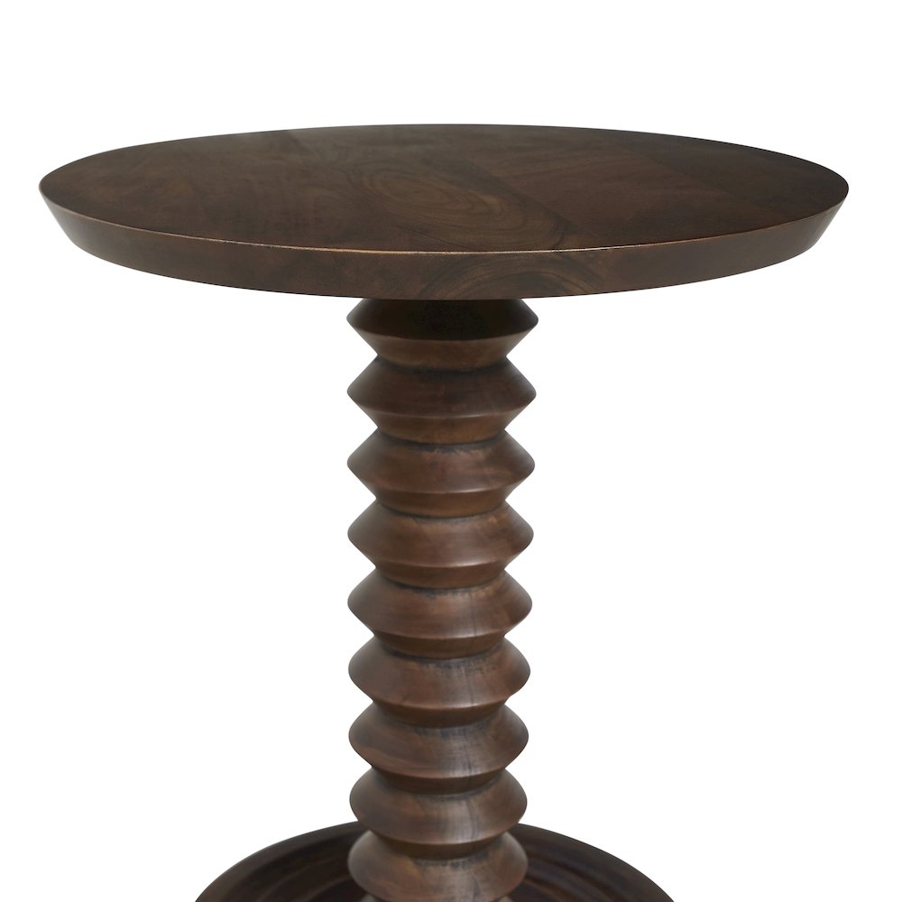 Tonno Indoor Mango Wood Side Table. Picture 2