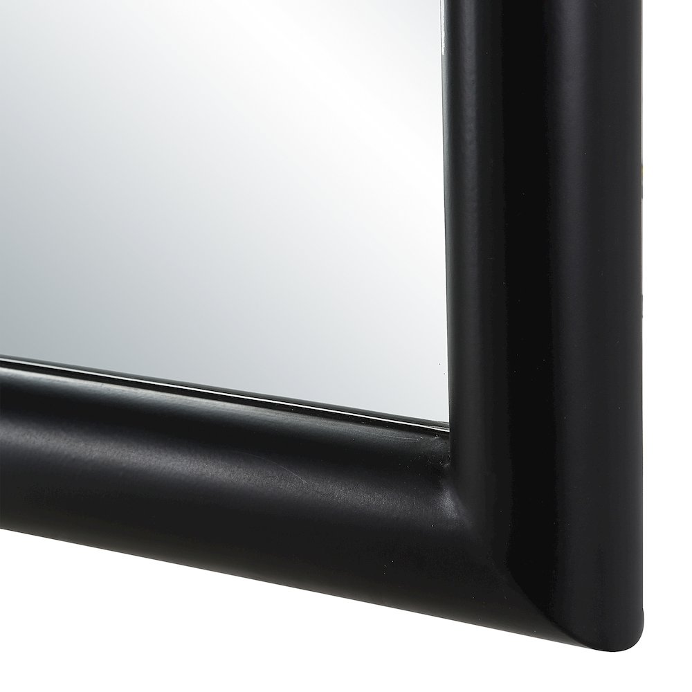 Arcade 76" H x 34" W Wall Mirror, Black. Picture 5