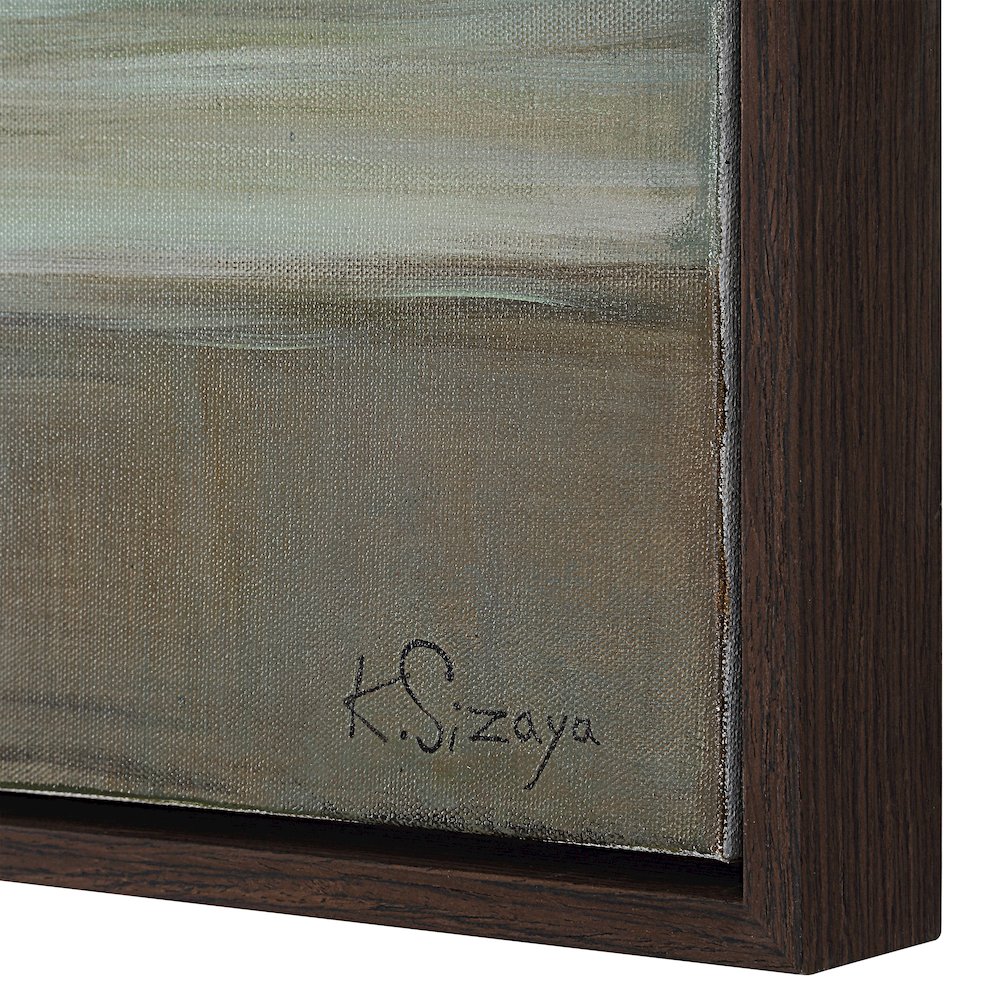 Malika 40" H x 70" W Canvas Art, Green. Picture 6