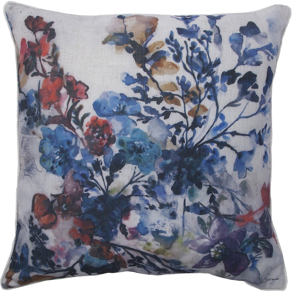 Flora 20 x 20 Indoor Pillow, Multi. Picture 1