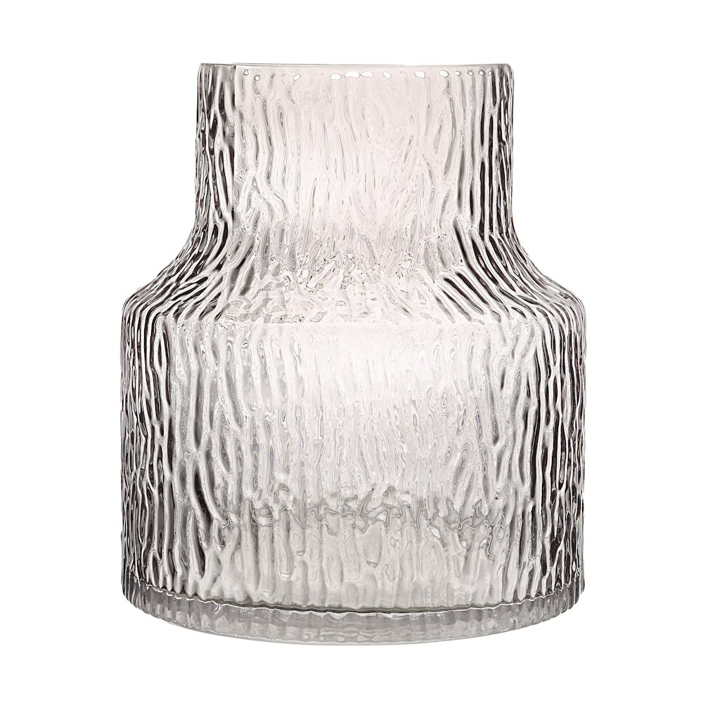 Hyacinth Glass Vase In Grey Color. Picture 3