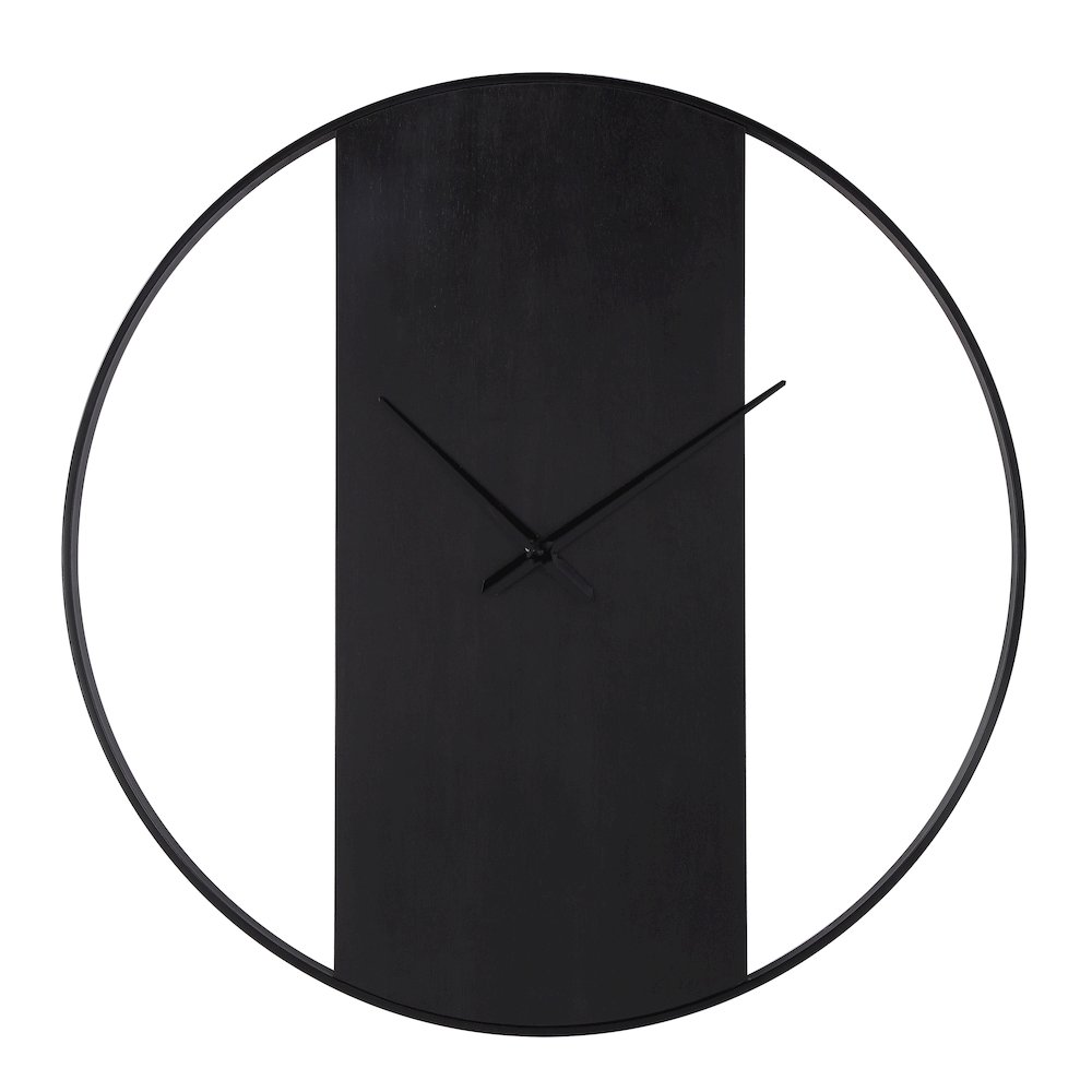 Romy Wall Clock In Black Color. Picture 1