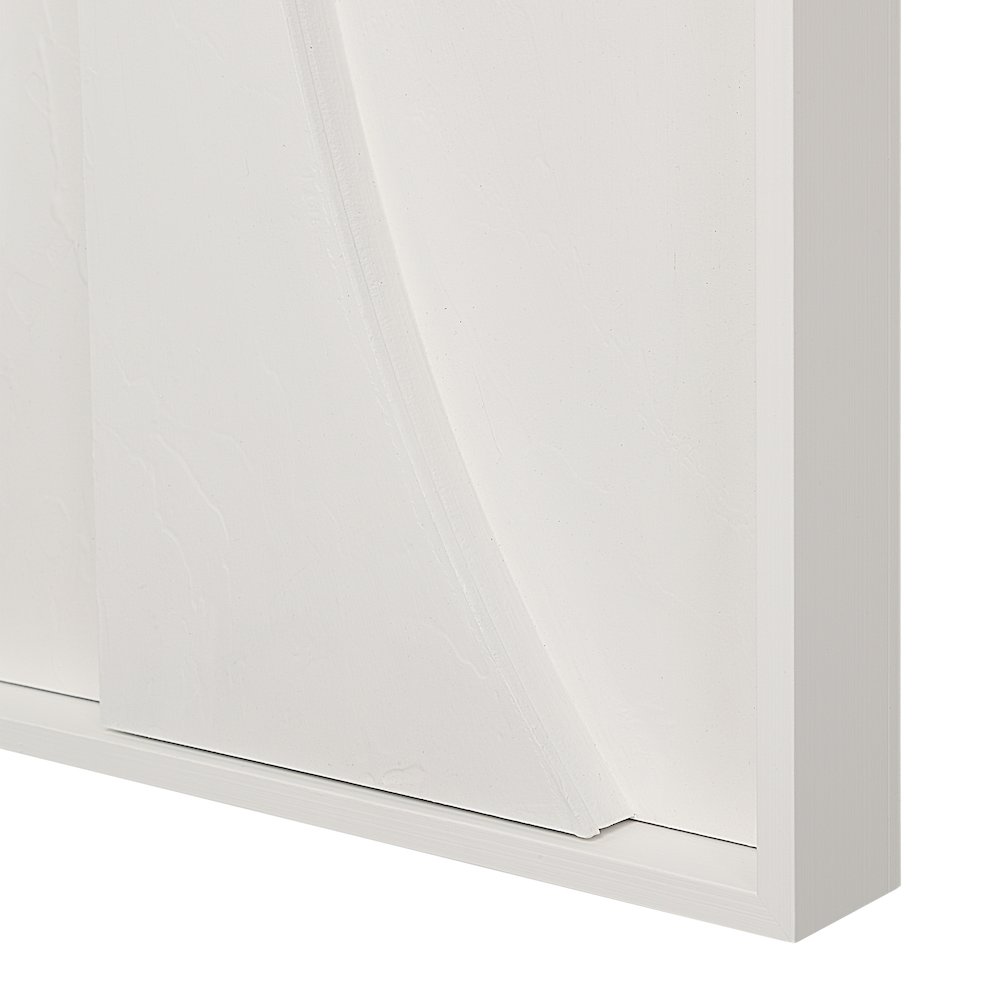 Marsh 18" Wide Wall Decor, Matte White. Picture 4