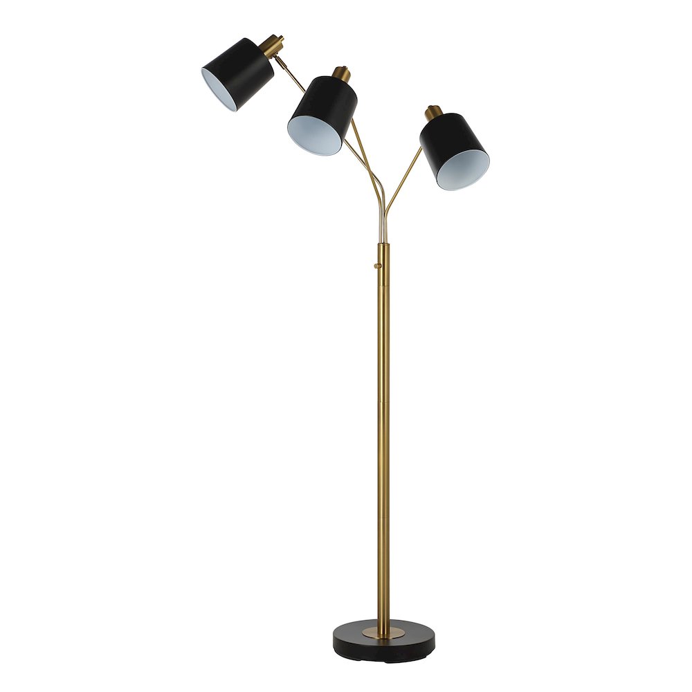 Meander 71" Height Floor Lamp, Yellow. Picture 3