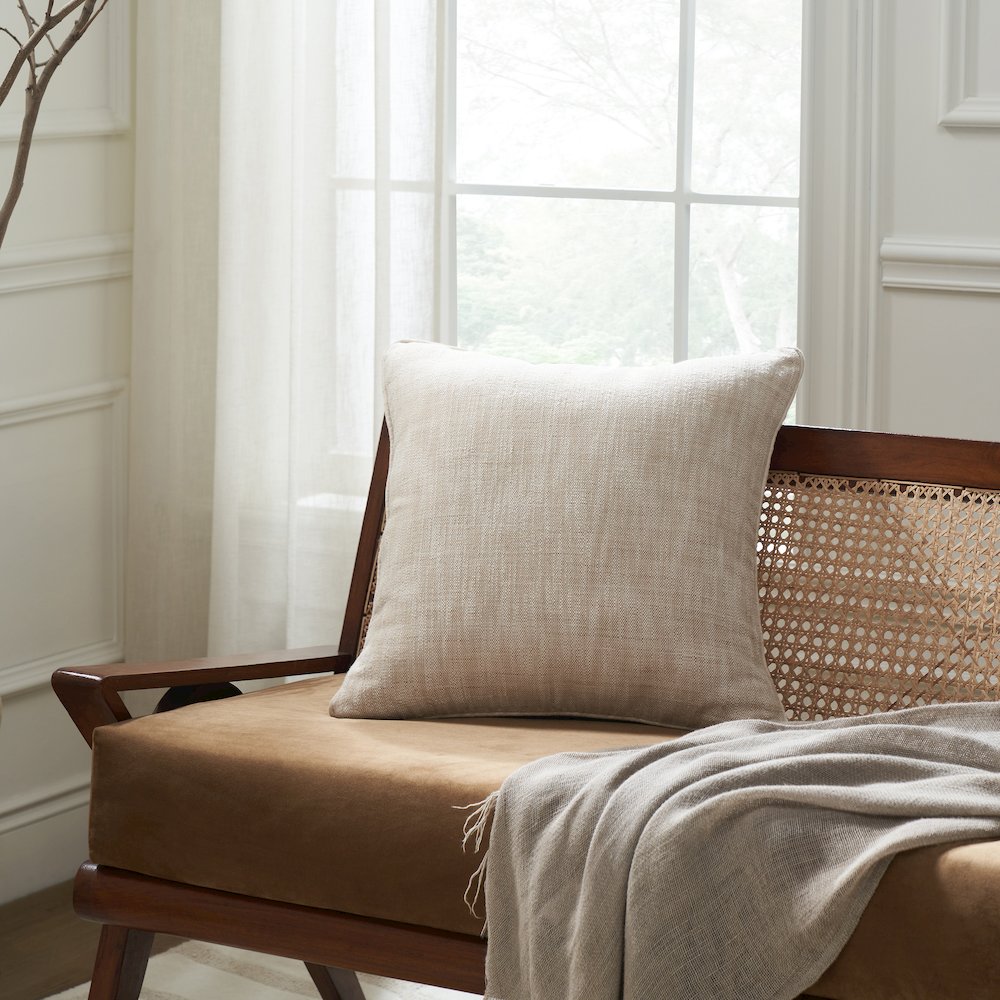 Amal 20 X 20 Indoor Pillow, Beige. Picture 2