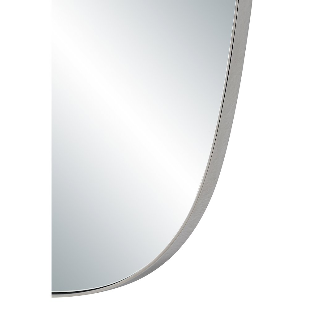 Talco 36" H x 24" W Wall Mirror, Silver. Picture 5