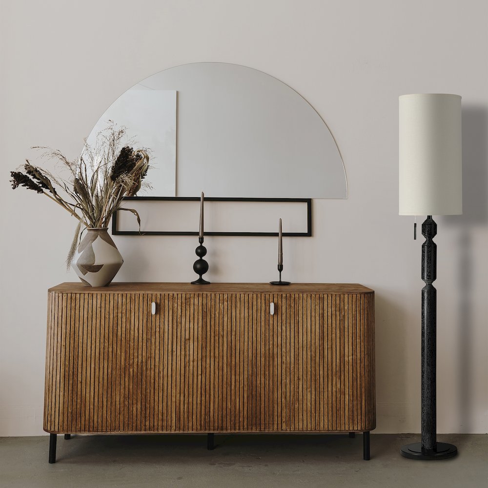 Pheonix 68" Height Floor Lamp, Black. Picture 2