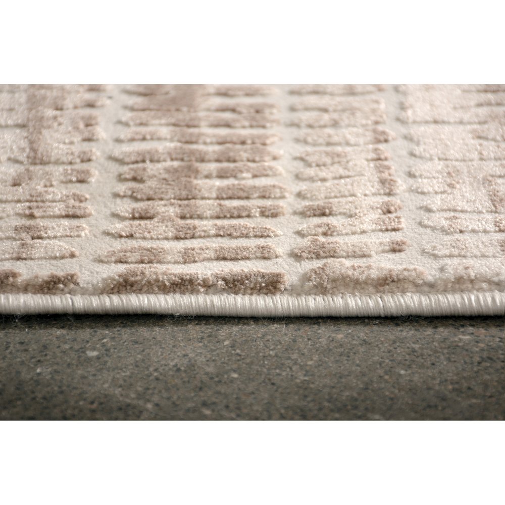 ARIELLA Cream/Brown 10 x 13 Indoor Rug. Picture 5