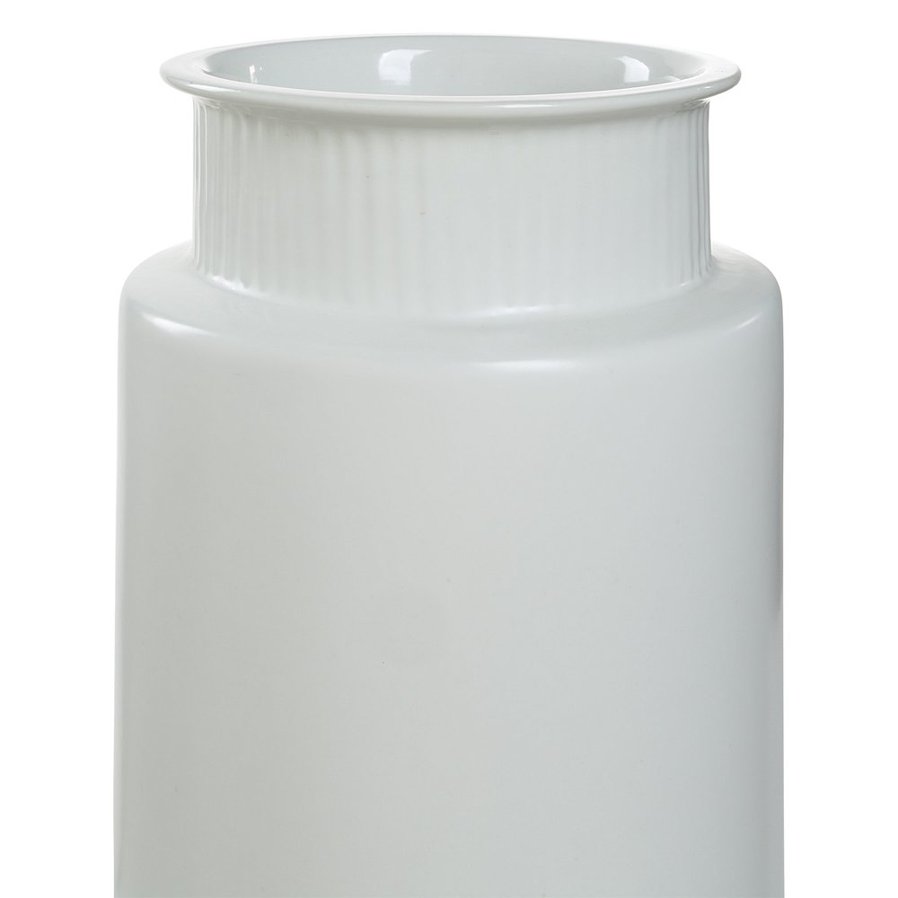 Zena Indoor Ceramic Vase, Off-White. Picture 4
