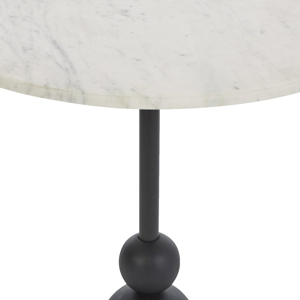 Corrine Indoor Aluminum Table, Matte Black. Picture 4