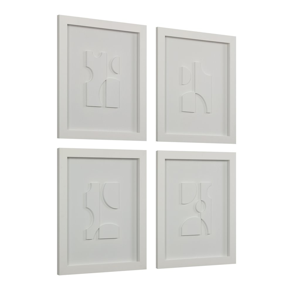 Ispra 19" Wide Wall Decor, Matte White. Picture 3