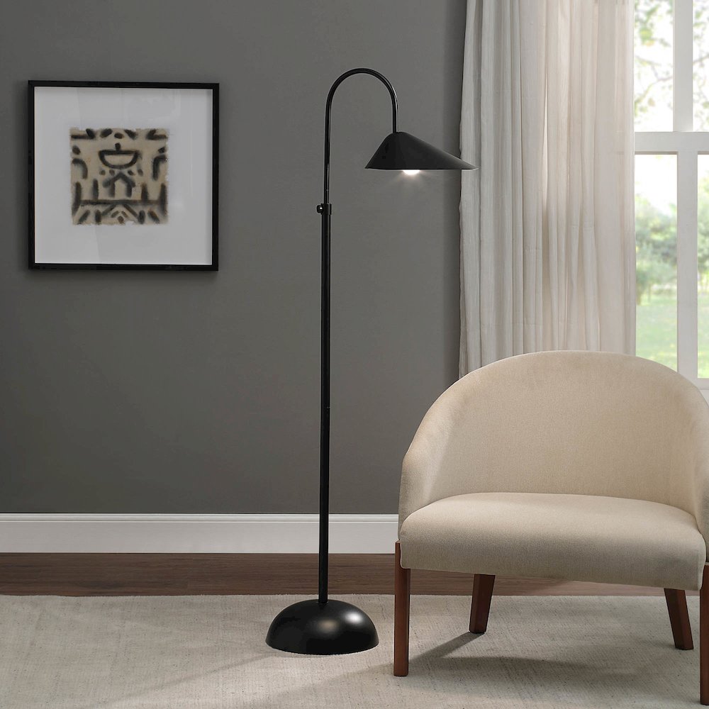 Forte 1 Light Matte Black
 Floor Lamp. Picture 2