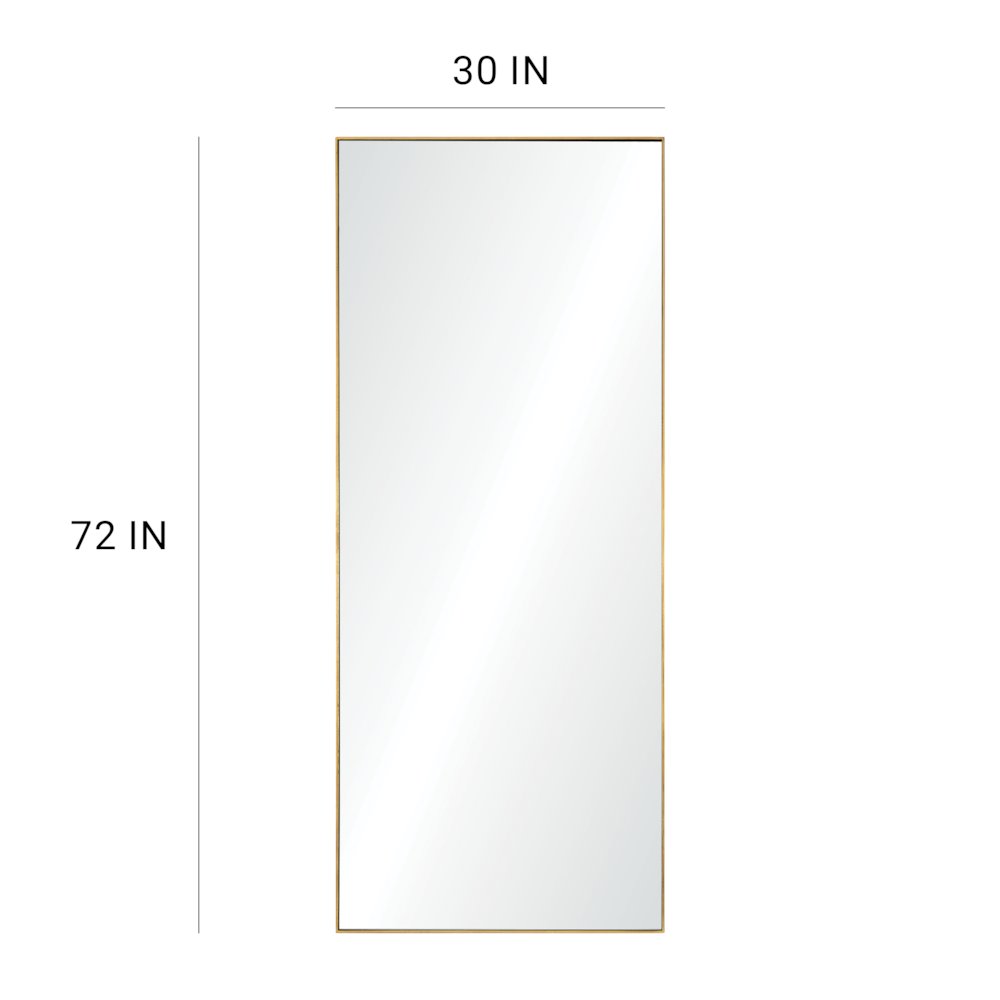 Crosland  30 in. x 72 in. Rectangular Framed Mirror. Picture 4