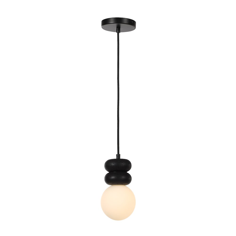 Solene 118" Height Ceiling Fixture, Matte Black. Picture 5