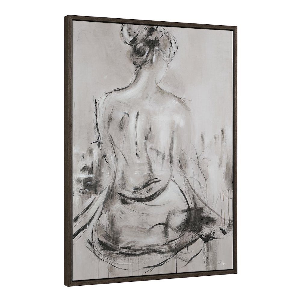 Evelyne 48" H x 36" W Canvas Art, White. Picture 3