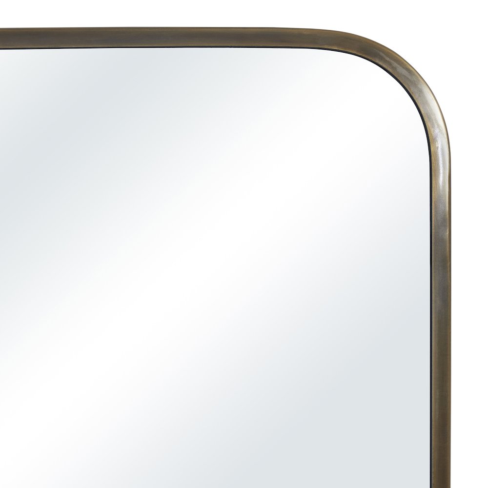 Jackline 36" H x 24" W Wall Mirror, Antique Brass. Picture 3