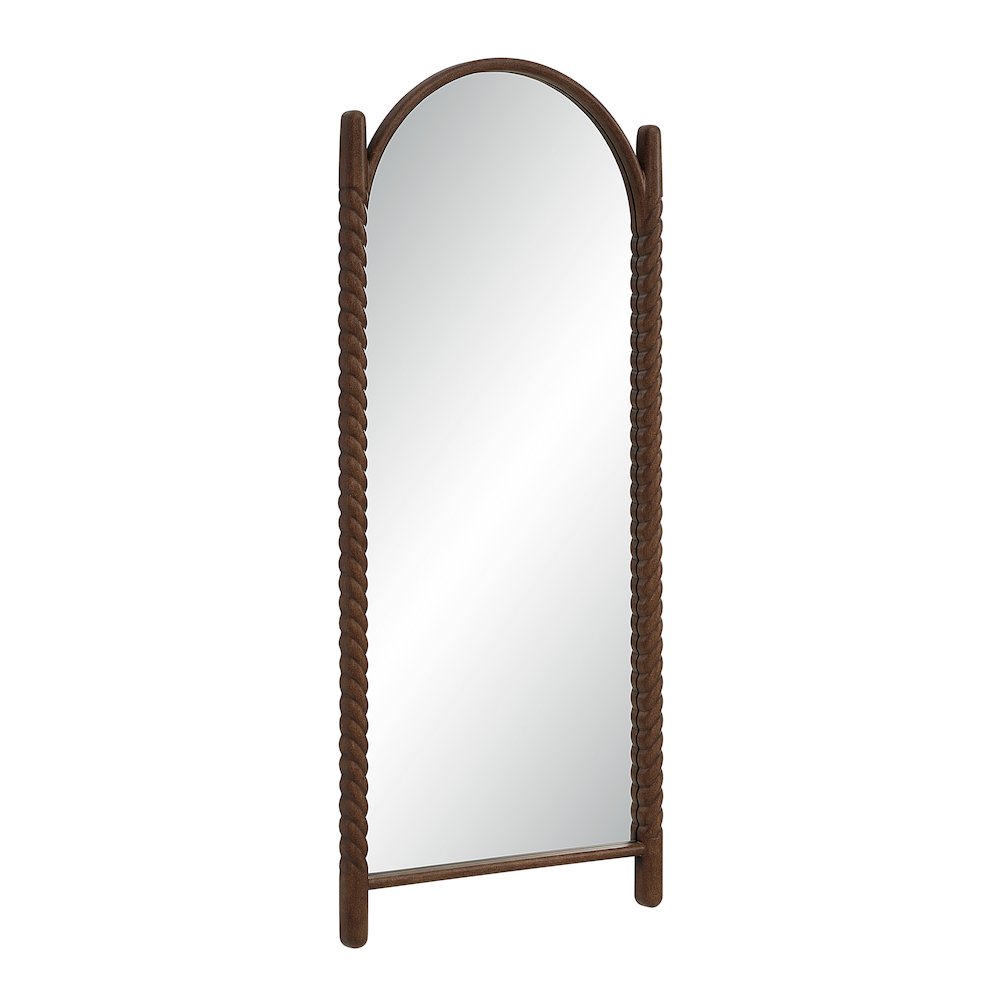 Ignatius 72" H x 30" W Wall Mirror, Walnut. Picture 2
