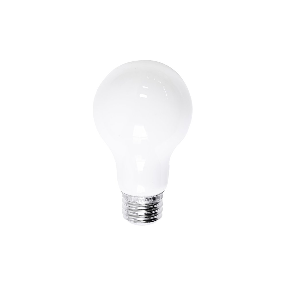 Lemmie Light Bulb, White Frosted Glass. Picture 1