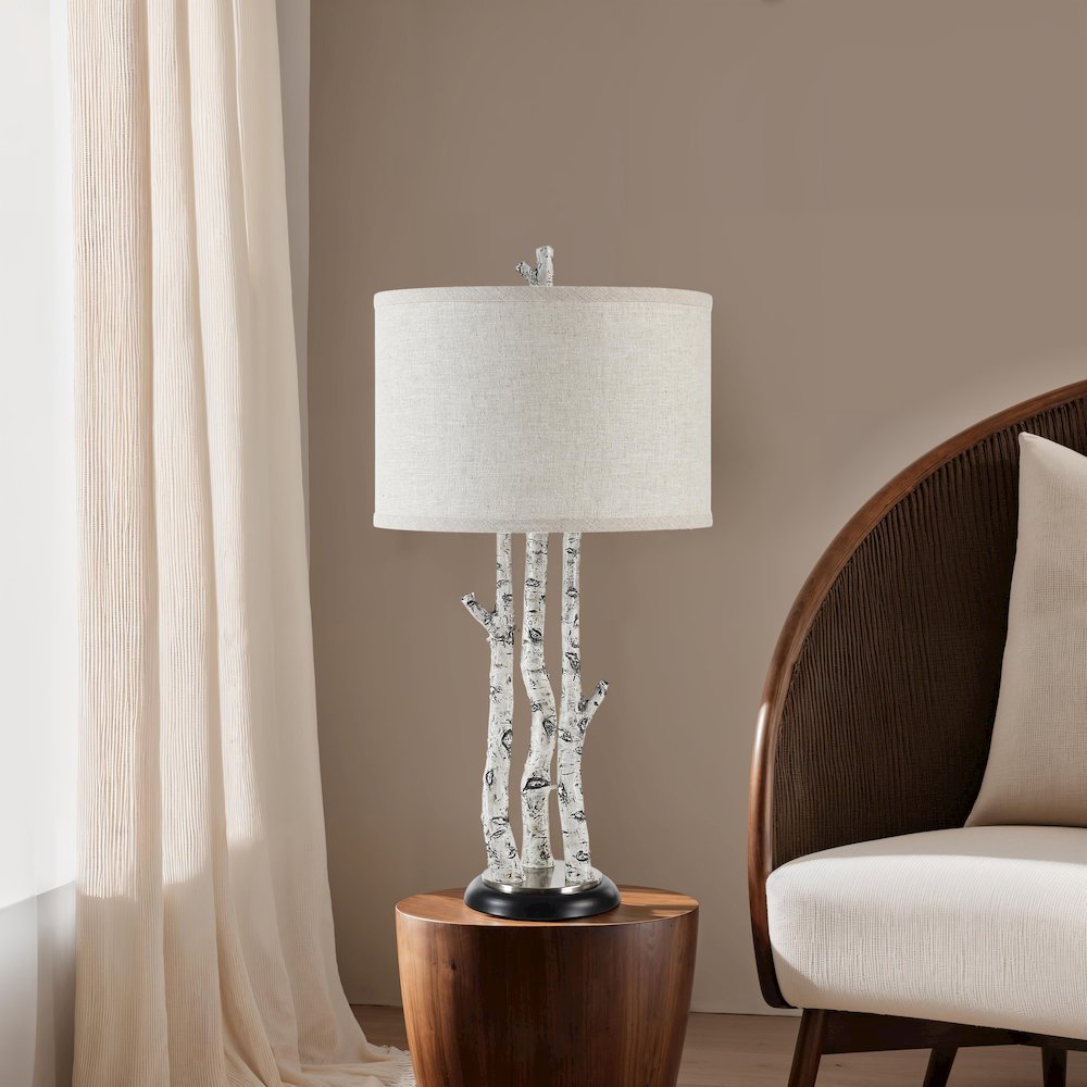 Naousa 29.4" Height Table Lamp, Grey. Picture 2
