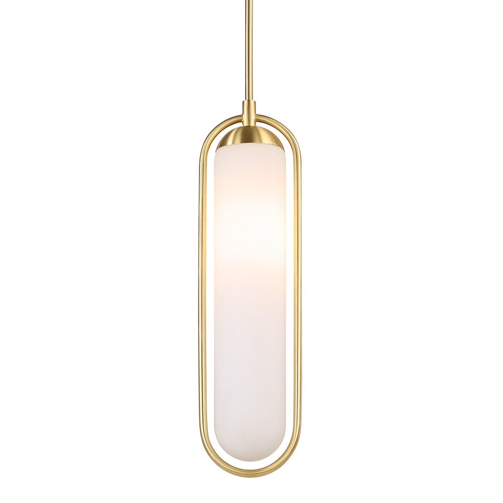 Thurles 83.5" Height Ceiling Fixture, Milk White. Picture 6