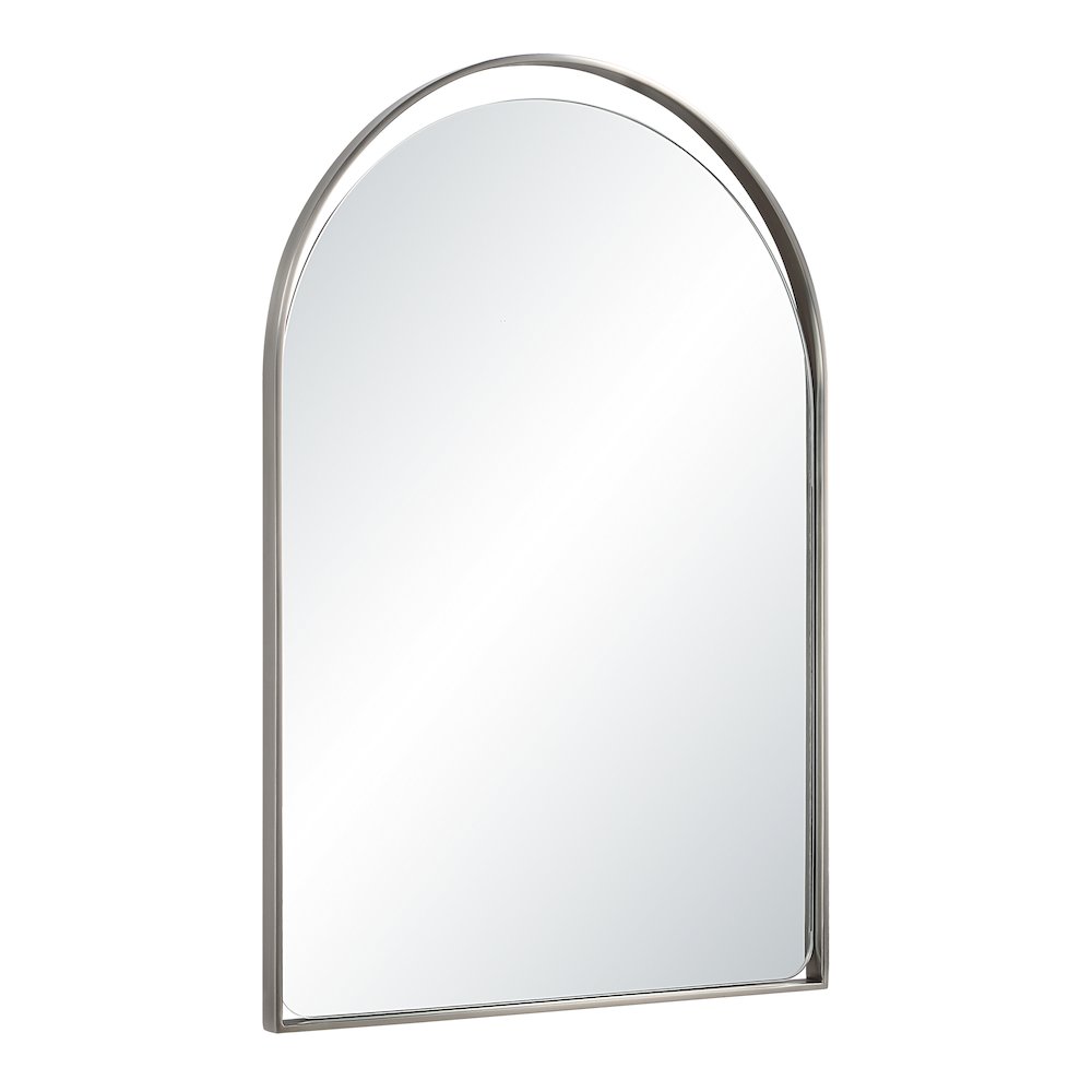 Mentha 30" H x 20" W Wall Mirror, Silver. Picture 3