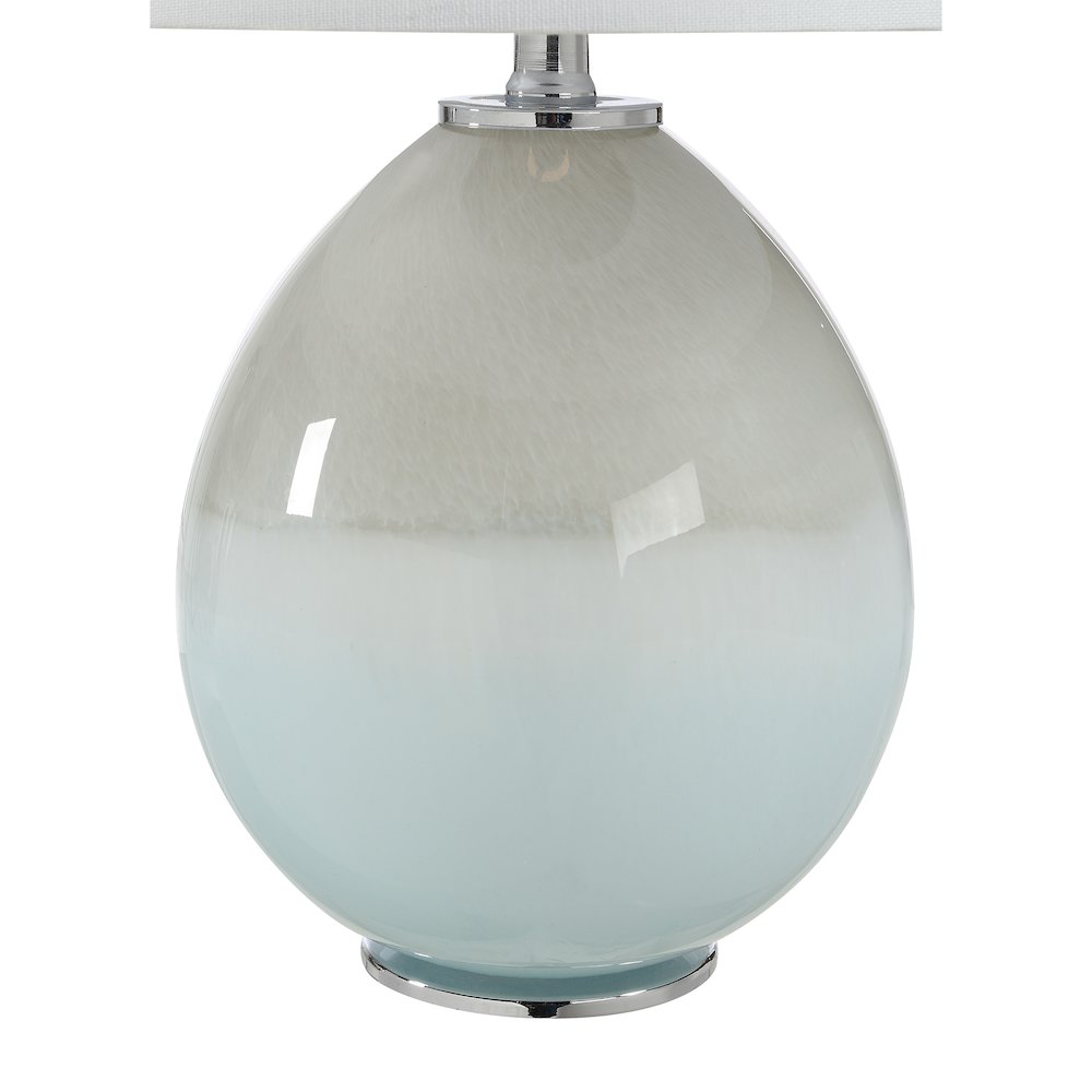 Calais 19.0" Height Table Lamps, Light Blue. Picture 3