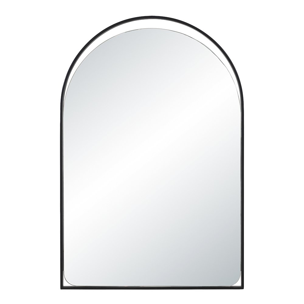 Maniola 30" H x 20" W Wall Mirror, Black. Picture 1