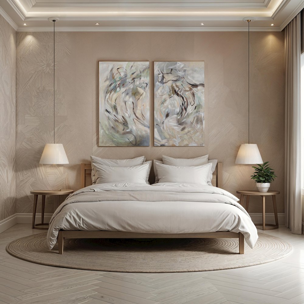 Torres 50" H x 30" W Canvas Art, (2 Piece Set). Picture 2