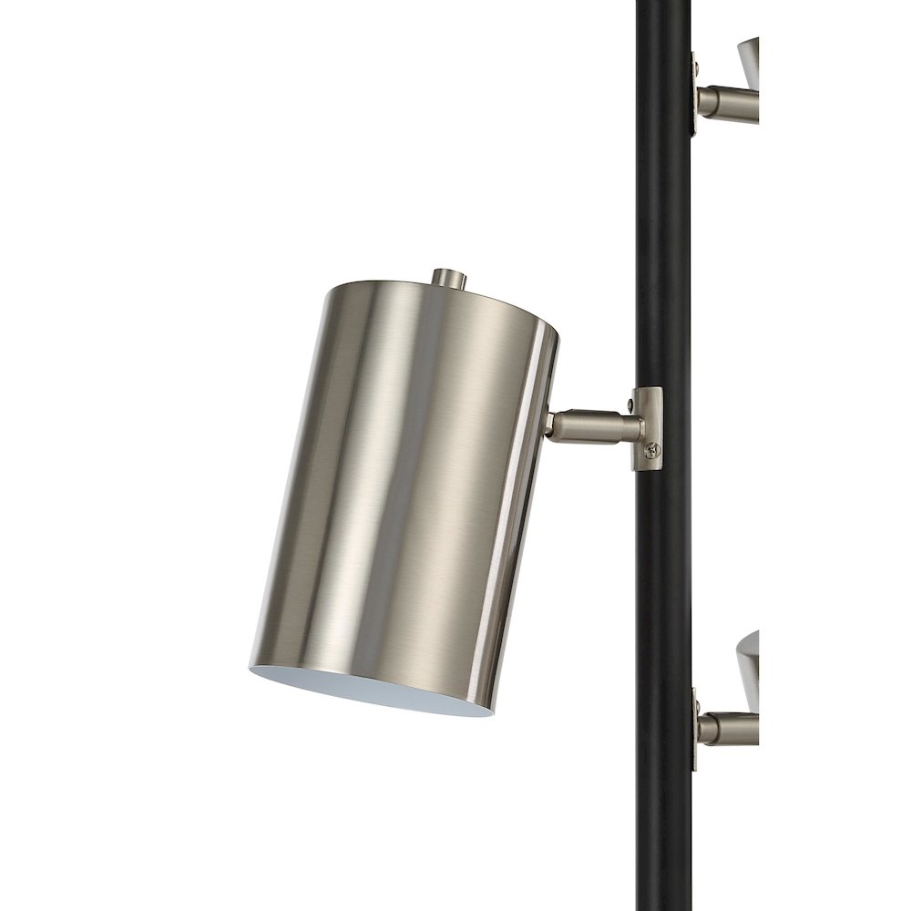 Meandros 63.5" Height Floor Lamp, Grey. Picture 4