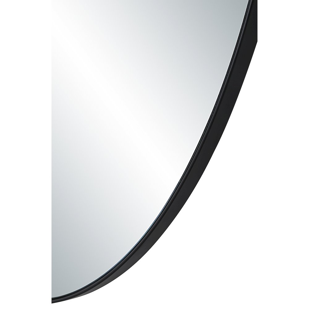 Ryker 40" H x 26" W Wall Mirror, Black. Picture 5