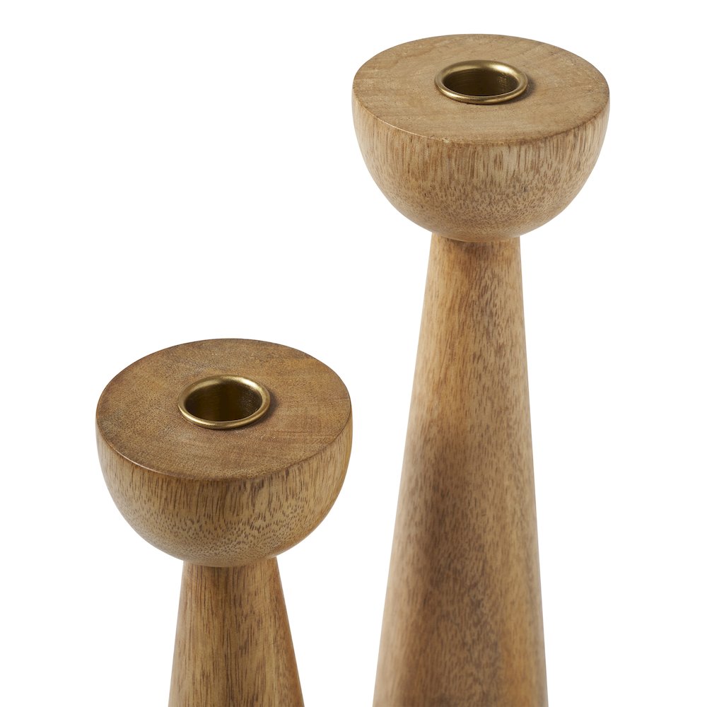 Laurier Candle Holder, Light Brown. Picture 3
