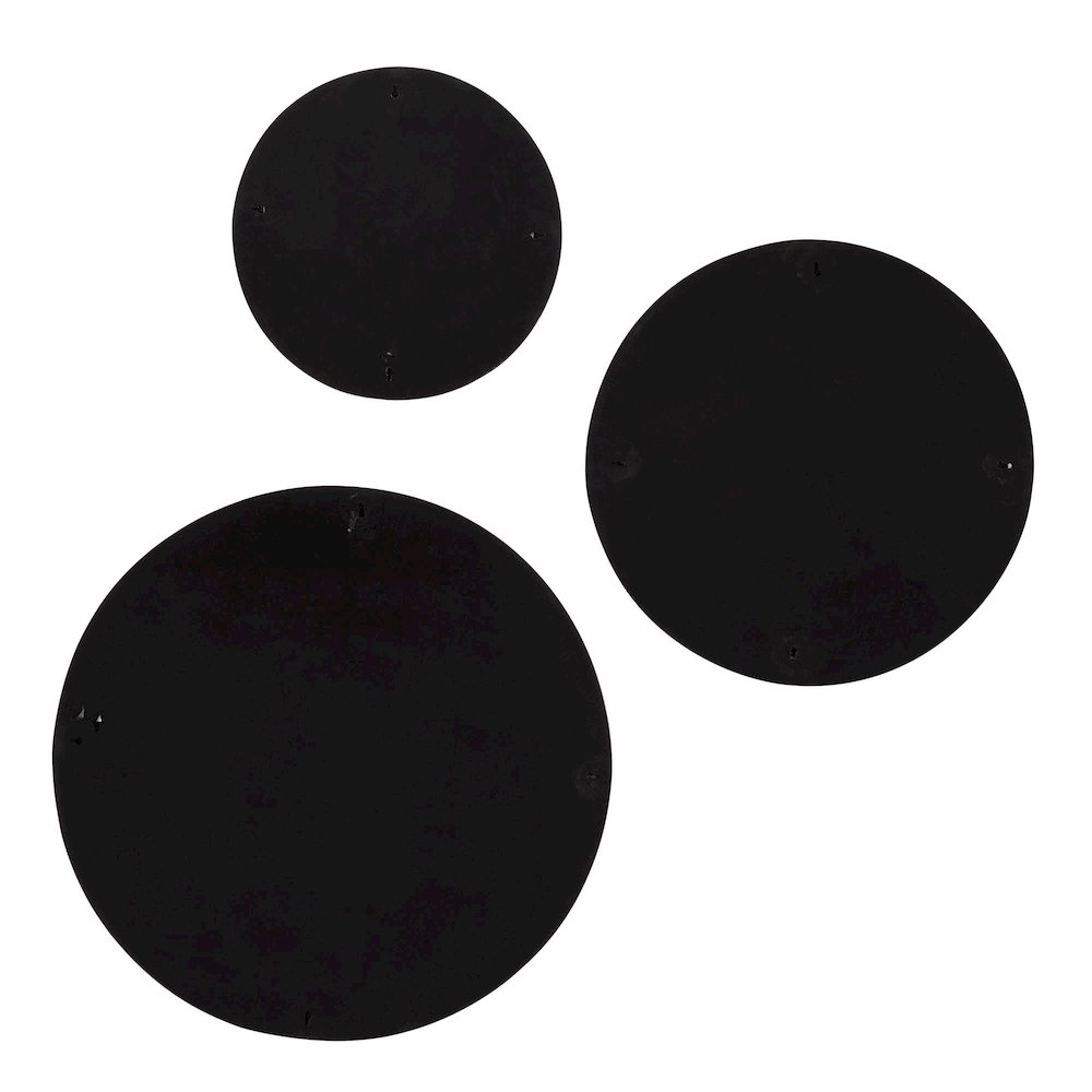 Sofia 3 Piece Wide Wall Art, Matte black. Picture 4