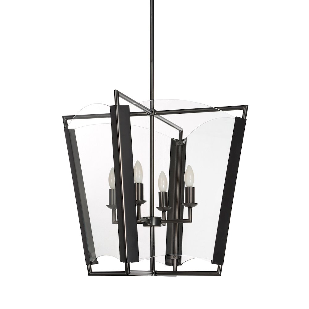 Toussaint 82.25" Height Ceiling Fixture, Clear. Picture 1