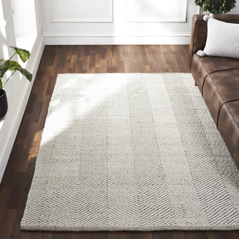 MALUR Ivory/Silver 1 x 013 Rug. Picture 2