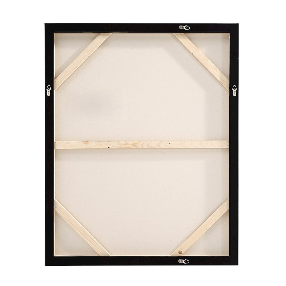 Haiku 40" Wide Canvas Art, Black. Picture 4