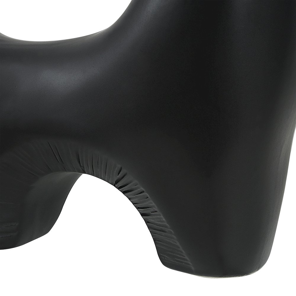 Doppio Vase In Black Color. Picture 4