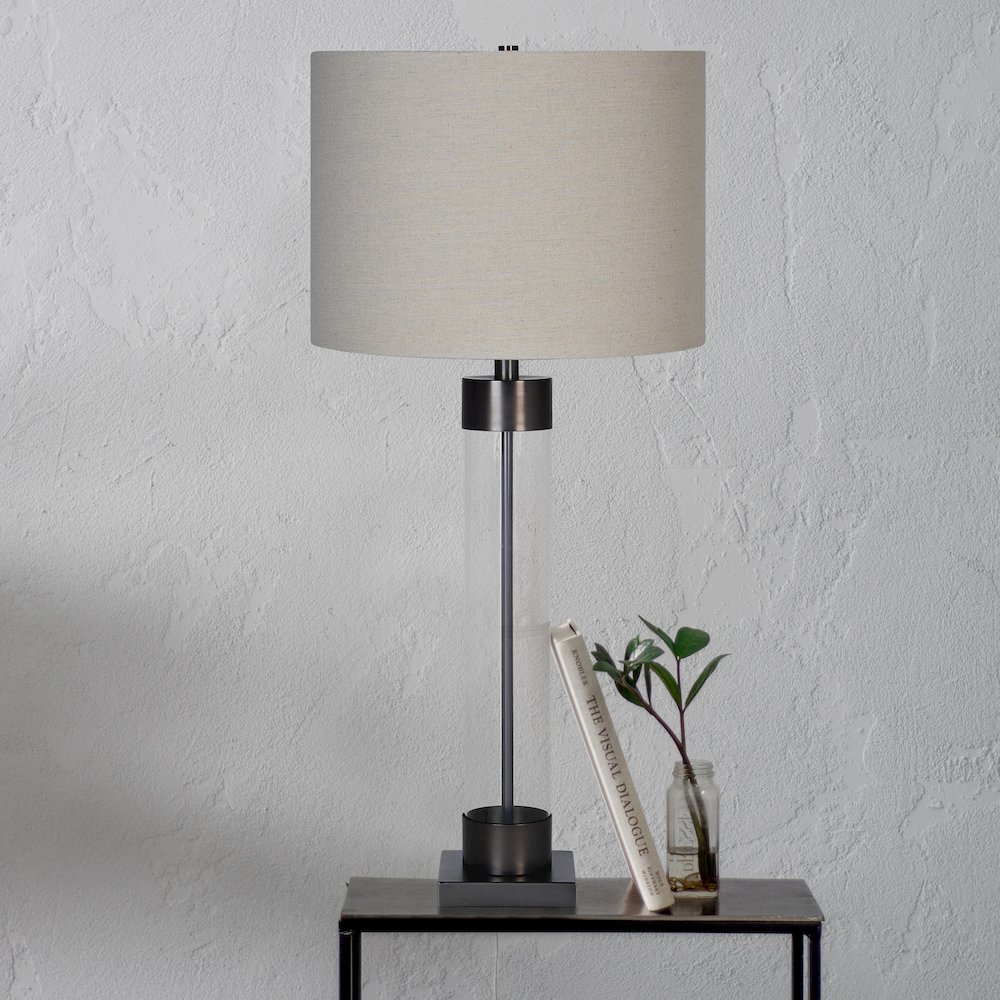 Meredith 1-Light 33.25" Table Lamp with Shade. Picture 2