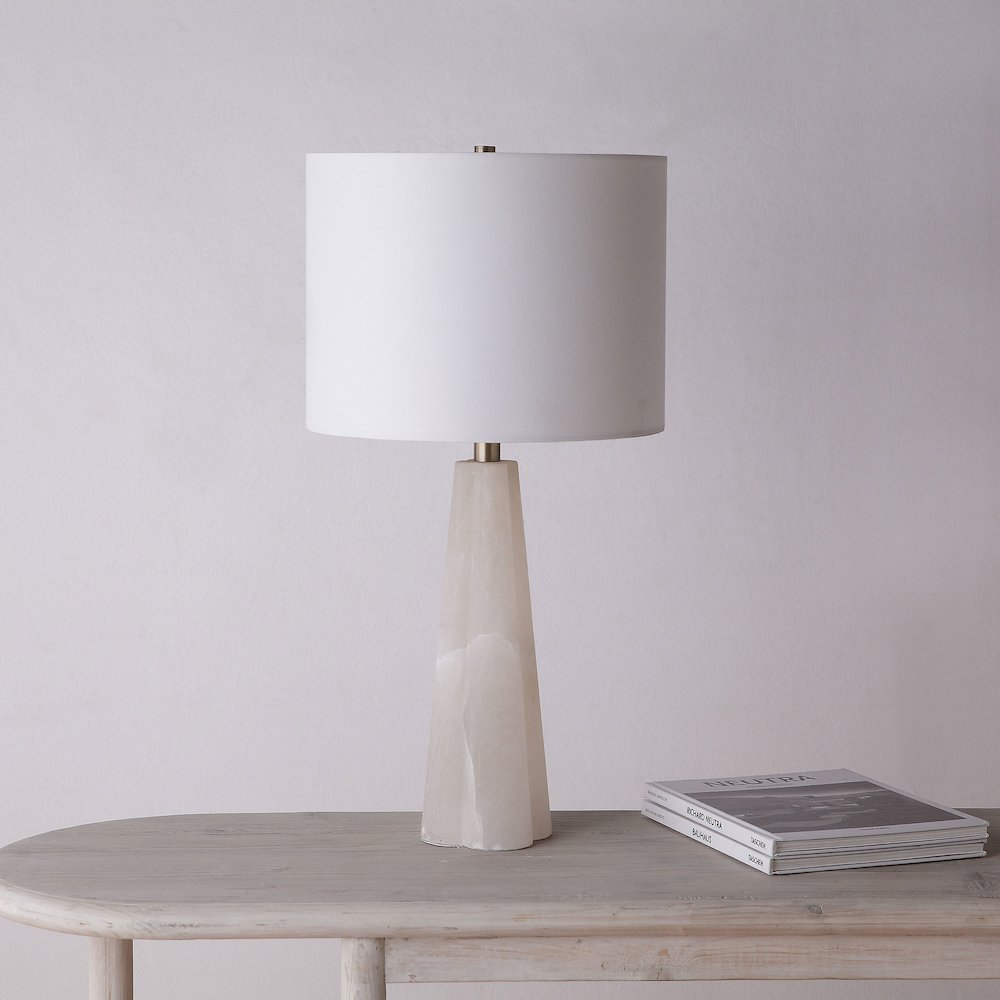 Rima 25.5" Length Table Lamp, White. Picture 2