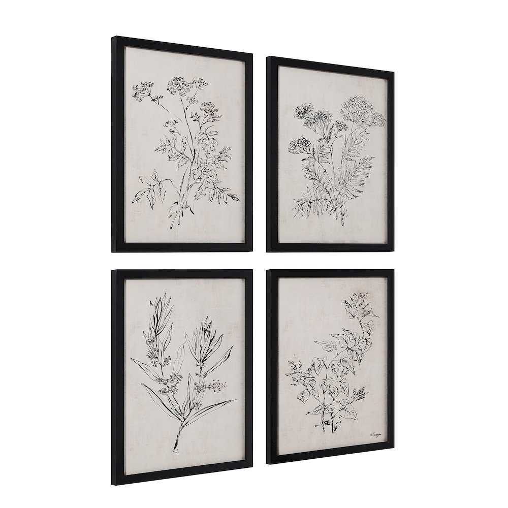 Basset 18" Wide Wall Art With Wood Frame, Painted Black. Picture 3