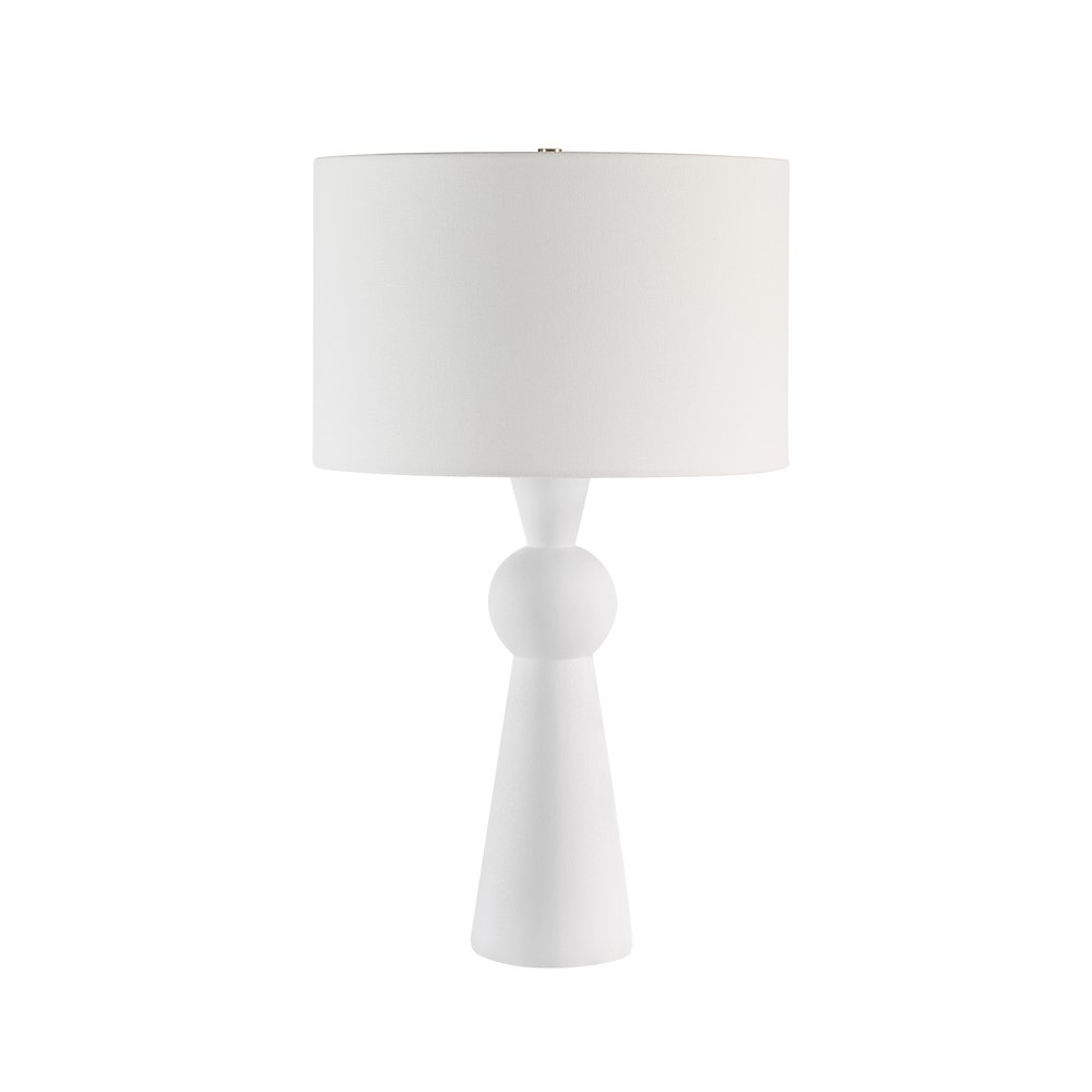 Petra 26" Height Table Lamp, White. Picture 1