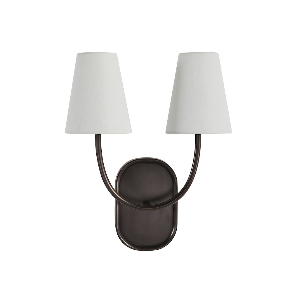 Megara 15.5" Height Wall Sconce, Brown. Picture 1