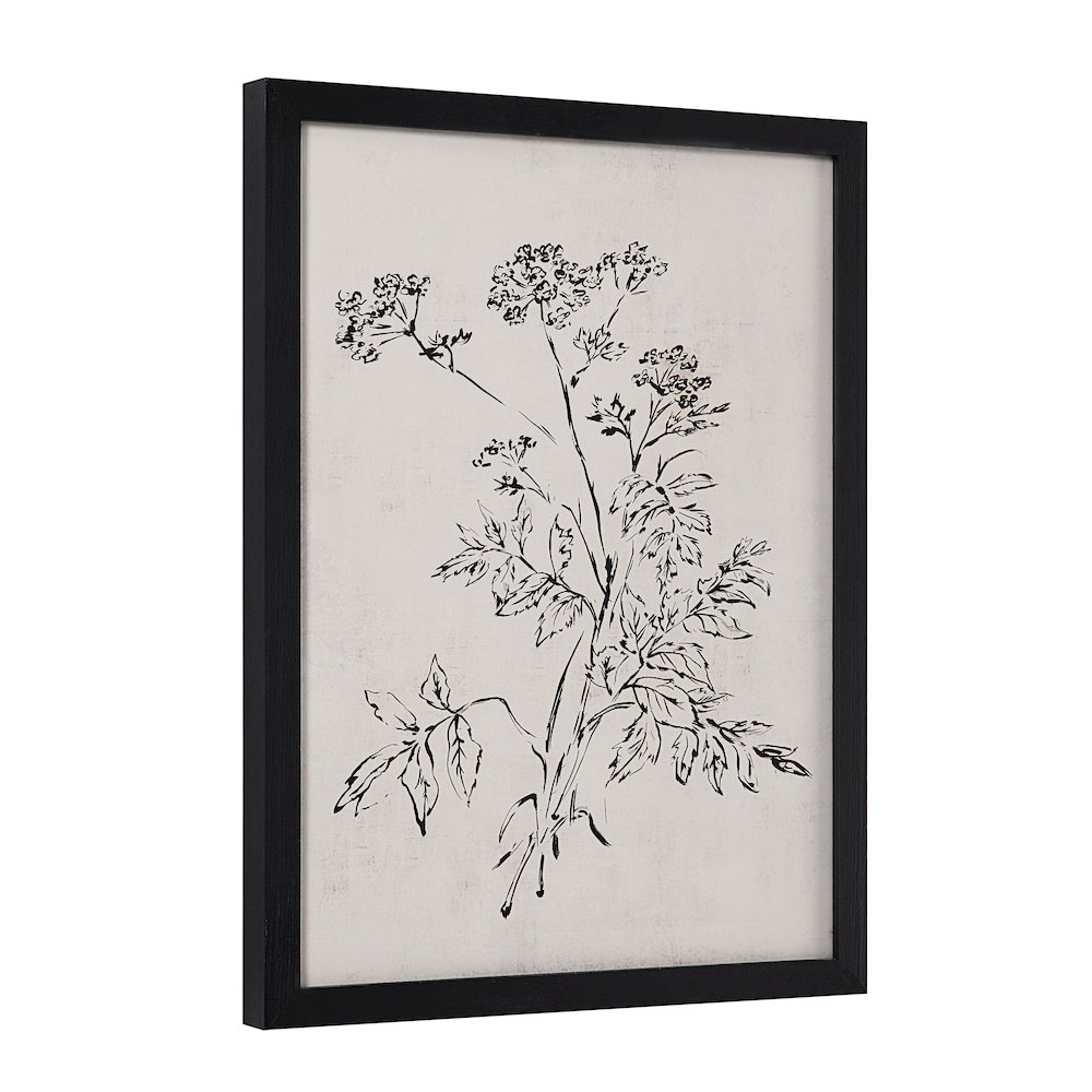 Basset 18" Wide Wall Art With Wood Frame, Painted Black. Picture 8
