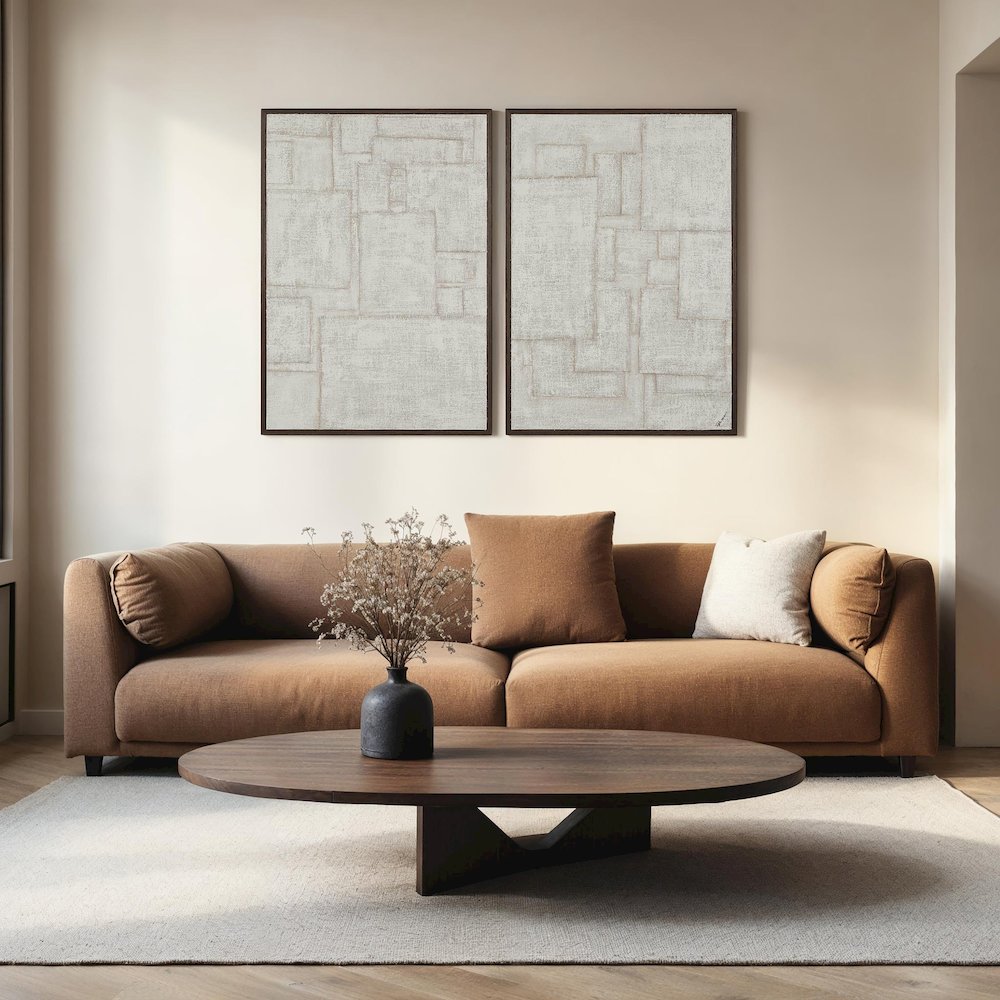 Caramelo 32" Wide Wall Art, Sand Beige. Picture 2