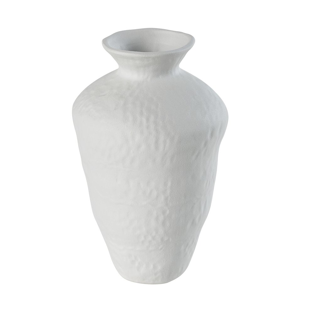 Melton Vase In White Color. Picture 3