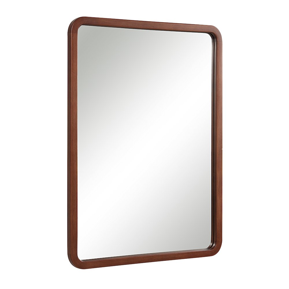 Tacna 30" H x 22" W Wall Mirror, Brown. Picture 3