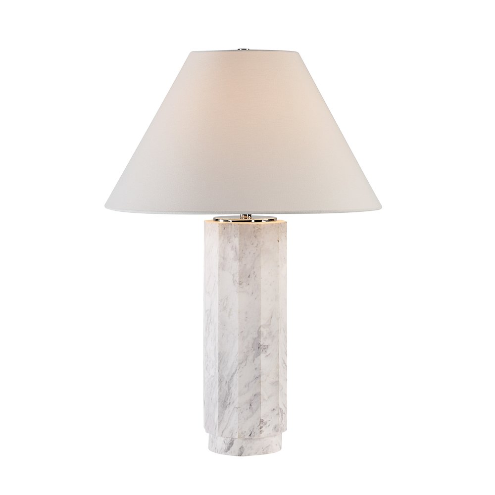 Veda 26.5" Height Table Lamp, White. Picture 4