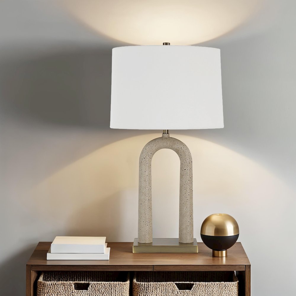 Primula 28.5" Height Table Lamp, Cream. Picture 2